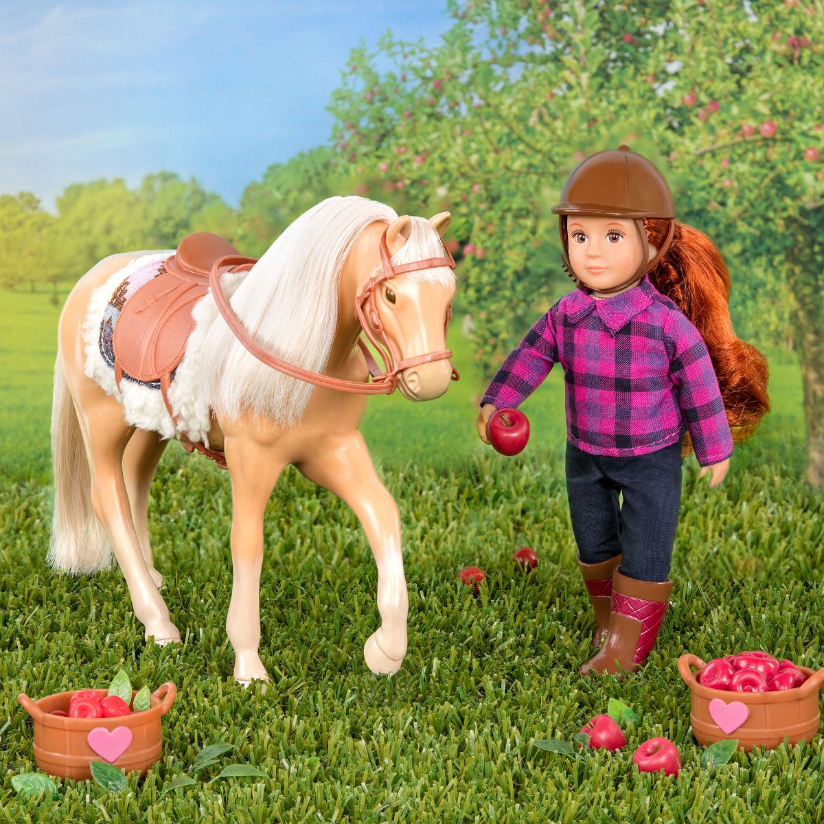 Lori Doll SADDLE UP Horse Food Feed Blankets trophy Accessories for 6" Doll NEW!