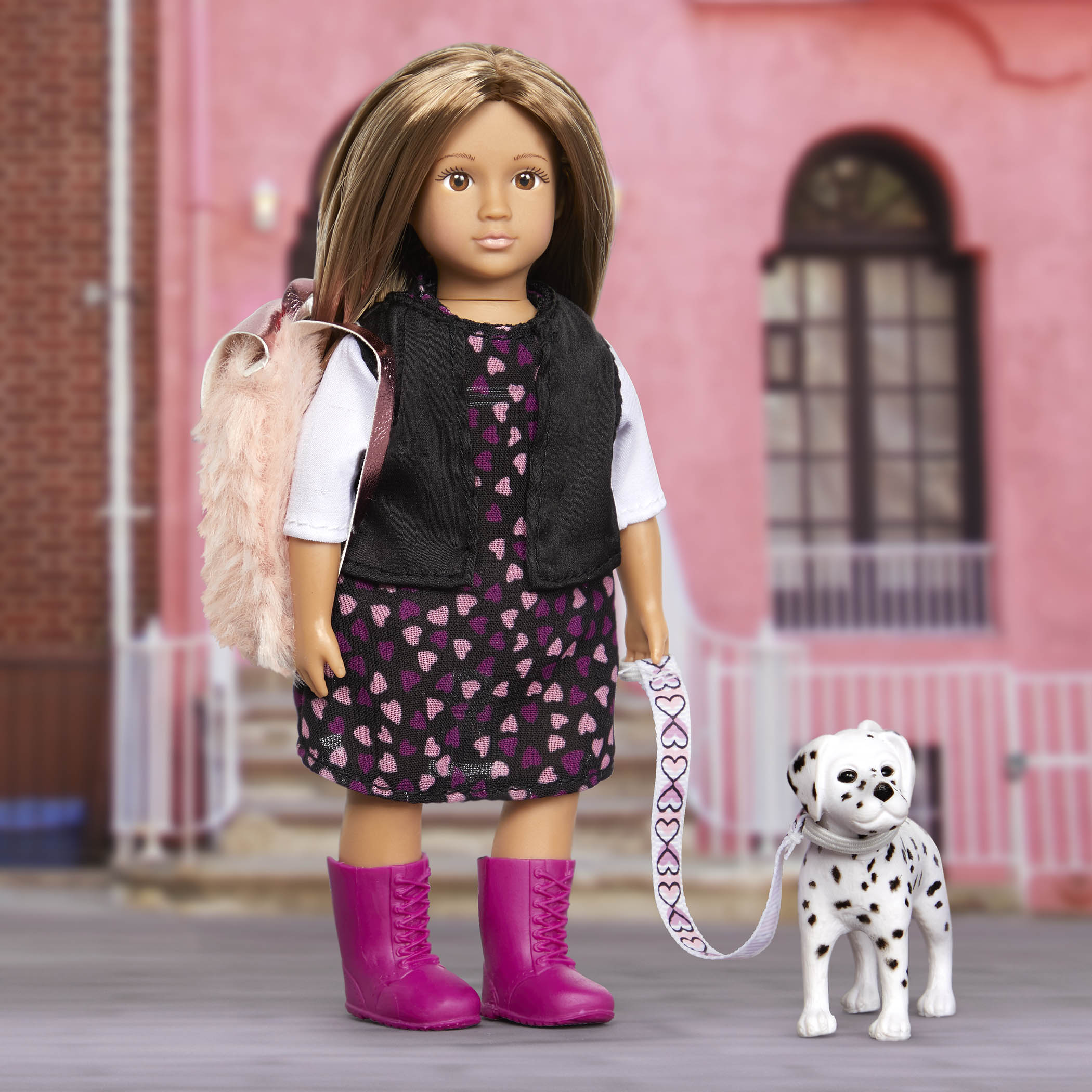 Lori 6" DOLL by Our Generation GIA Doll & GUNNER her Dalmatian Pup
