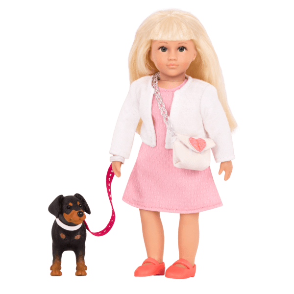 Nadine & Nix | 6-inch Mini Doll & Dog Set | Lori