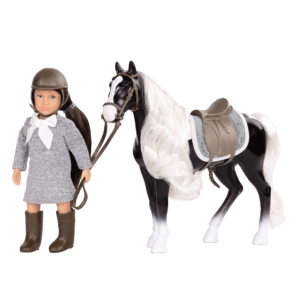 Ansley & Arabel | 6-inch Doll & Toy Horse | Lori