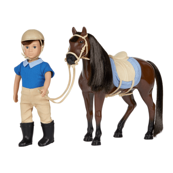 Brian & Barnaby | 6-inch Boy Doll & Toy Horse | Lori