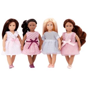 Fashion Friends: Nina, Amaya, Chen & Flora | 4-Pack Mini Dolls | Lori