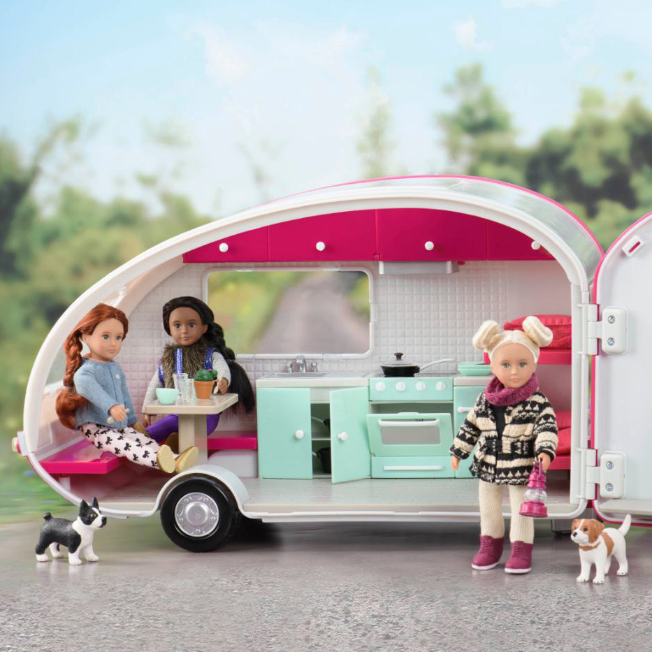 Roller Glamper, Camper Playset for 6-inch Mini Dolls