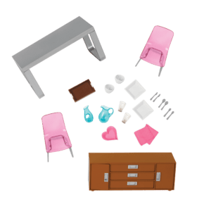 Moderna Dining Set | Furniture for 6-inch Dolls | Lori