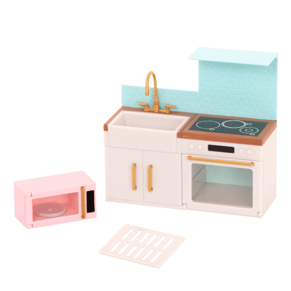 Backsplash Urban Kitchen | Furniture for 6-inch Dolls | Lori