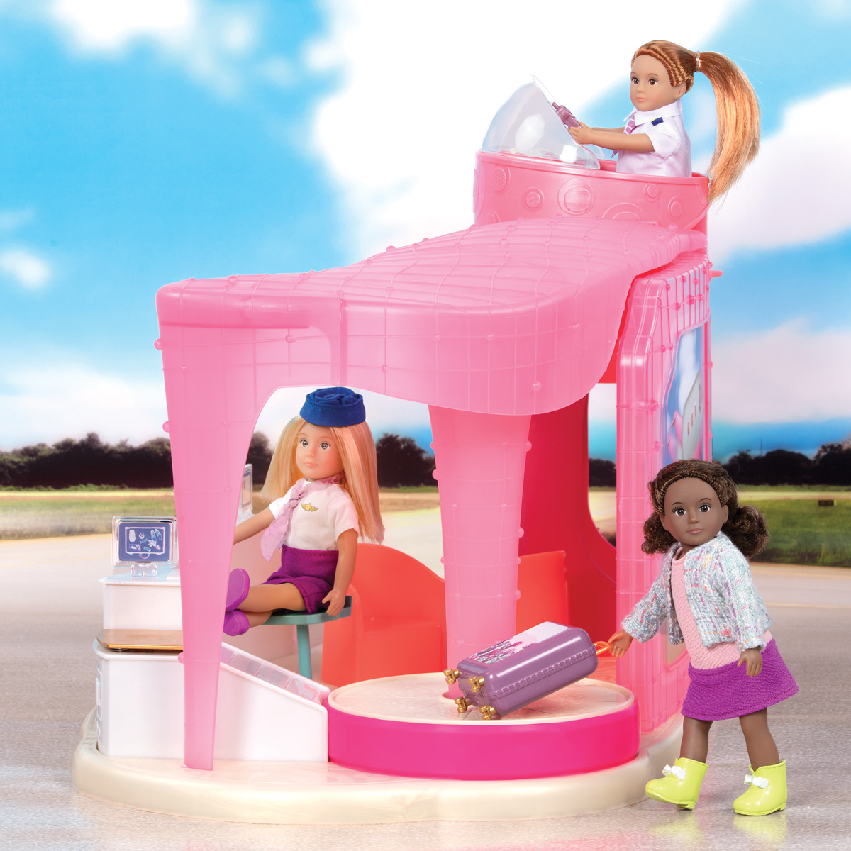 Details about   Lori Dolls Jetset Airways  Airport for 6 inch Dolls New Free Shipping 