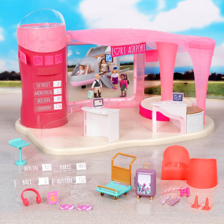Details about   Lori Dolls Jetset Airways  Airport for 6 inch Dolls New Free Shipping 