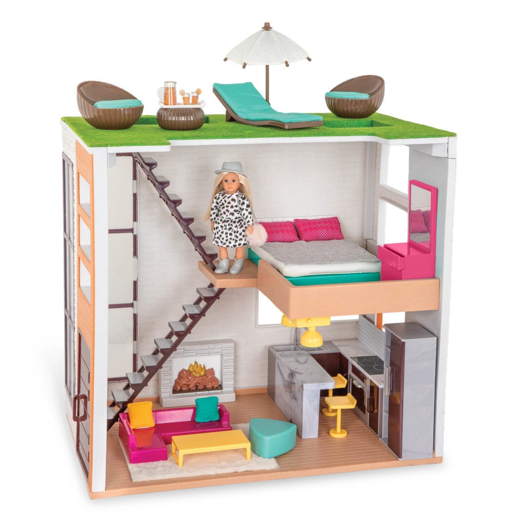 Lori’s Loft Dollhouse & Furniture for 6inch Dolls Lori