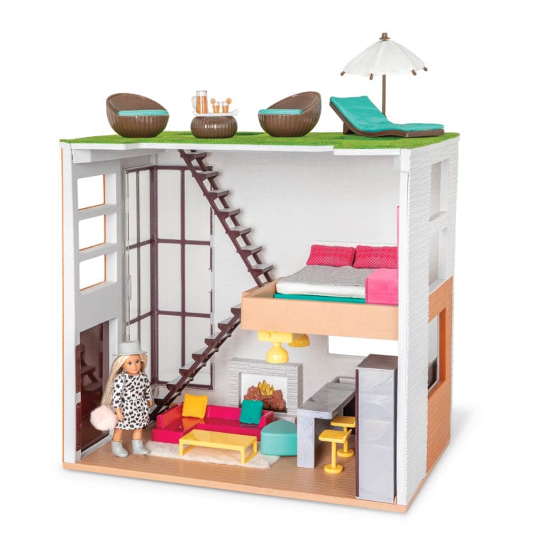 Lori’s Loft Dollhouse & Furniture for 6inch Dolls Lori