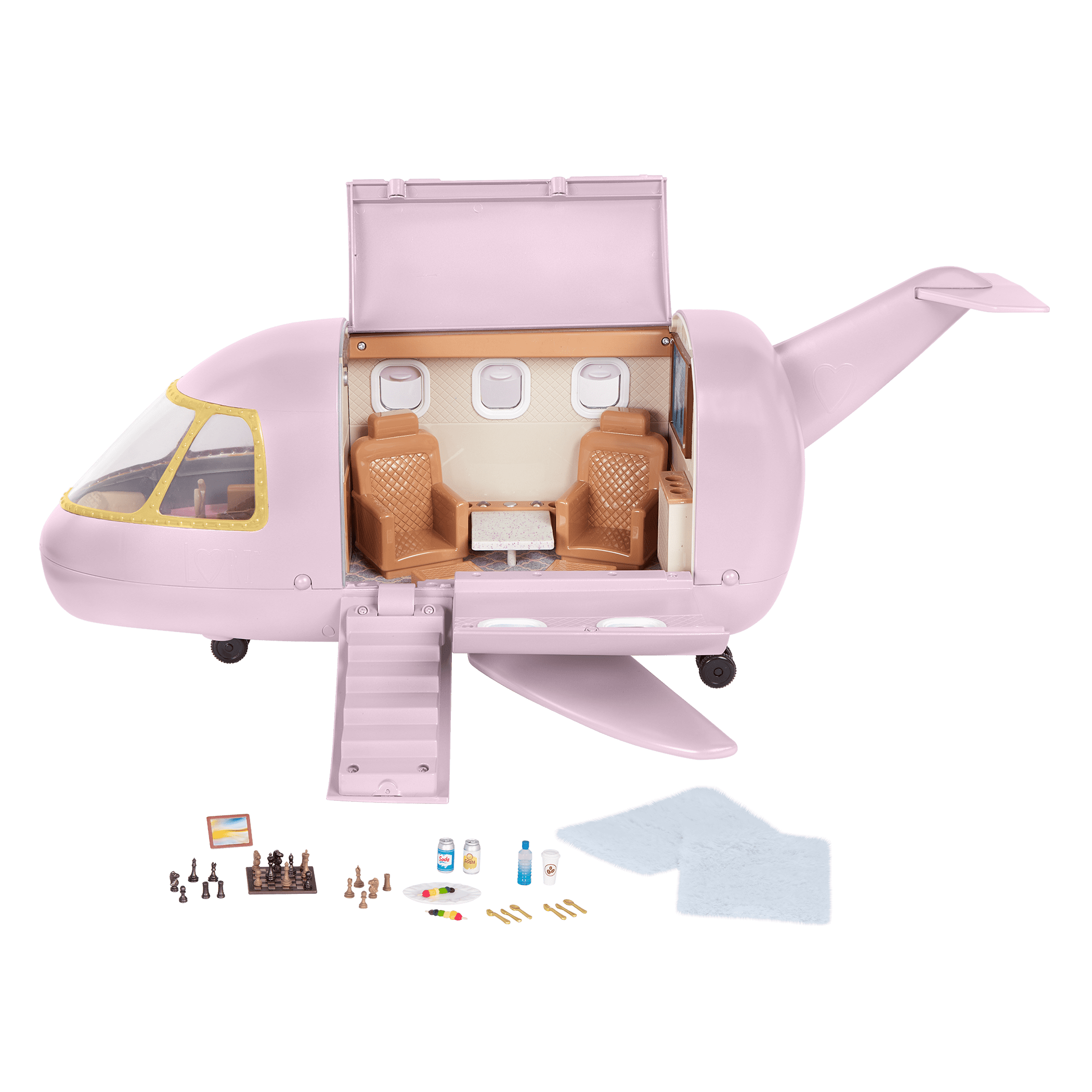 Luxury Jet | Airplane & Accessories for 6-inch Dolls | Lori