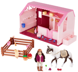 Philippa's Horse & Stable Set | Mini Doll Playset | Lori