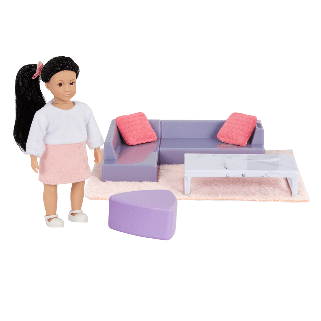 Yuni’s Cozy Sofa Set 6inch Doll & Dollhouse Furniture Lori