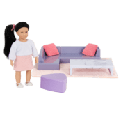 Yuni’s Cozy Sofa Set | 6-inch Doll & Dollhouse Furniture | Lori