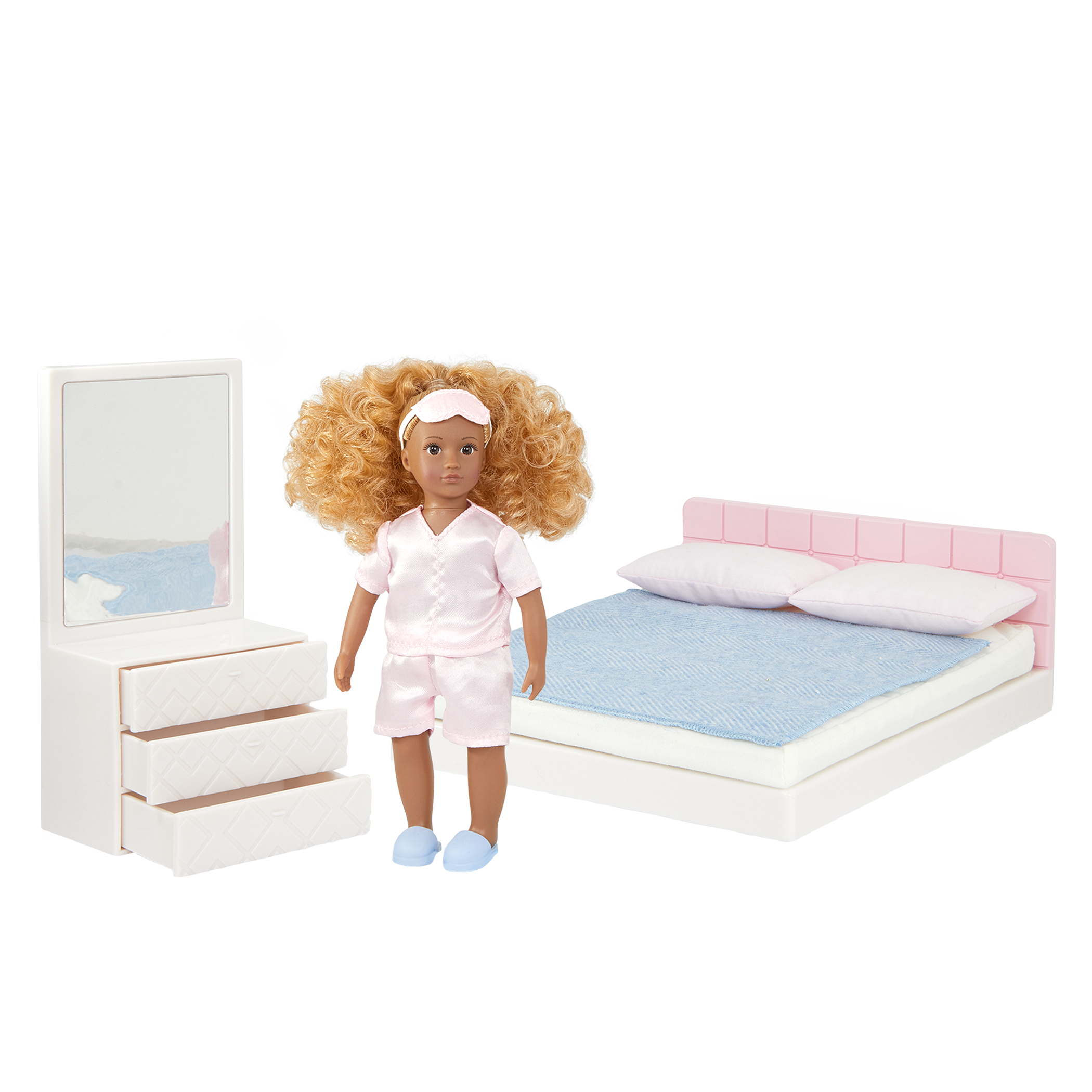 Nahla's Sweet Dreams Set | 6-inch Doll & Bedroom Furniture | Lori