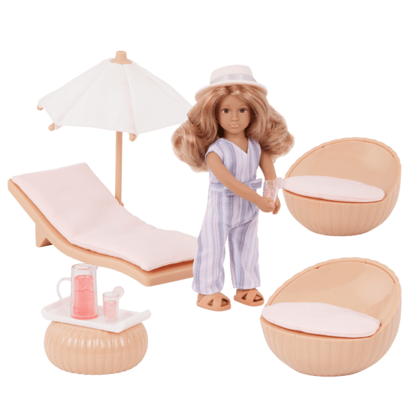 Marina's Terrace Set | 6-inch Doll & Dollhouse Furniture | Lori