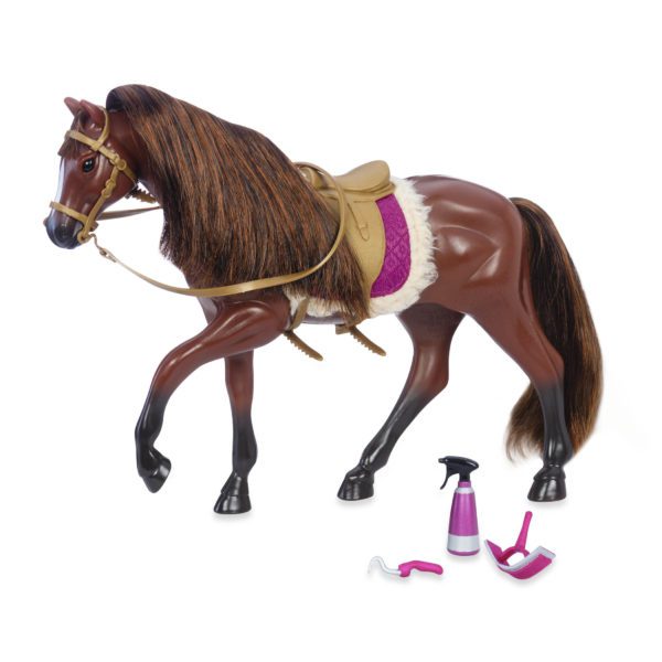 Brown American Quarter Horse | Toy Horse for 6-inch Dolls | Lori