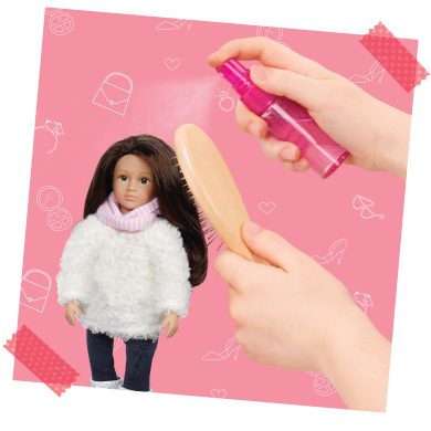 Hair Brush for dolls with hair that can be brushed or styled