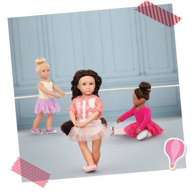 Mini ballerina dolls.